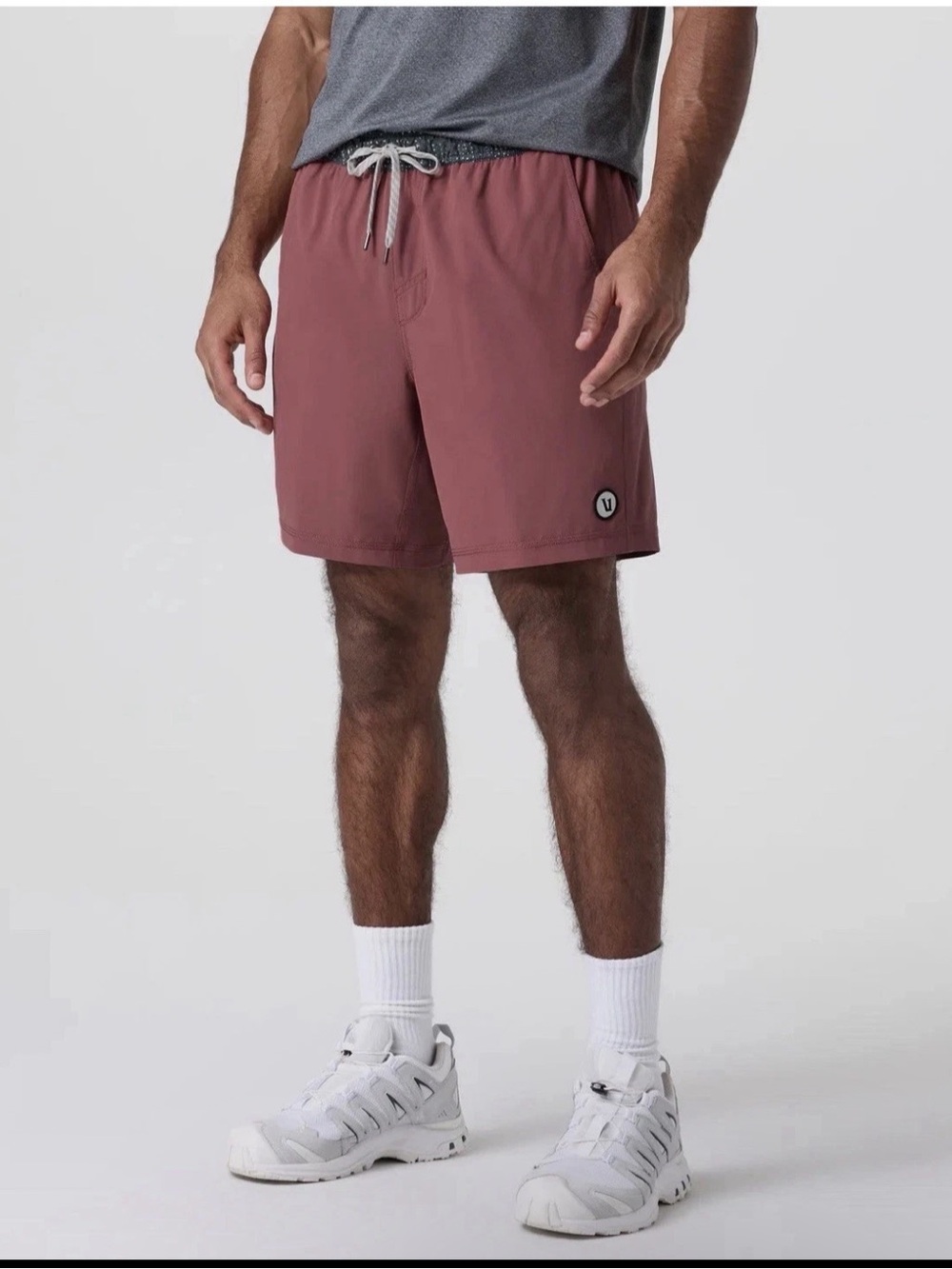 Vuori Kore Shorts Lined 9”L Men’s Size Large In Saltwater Red - Picture 2 of 9